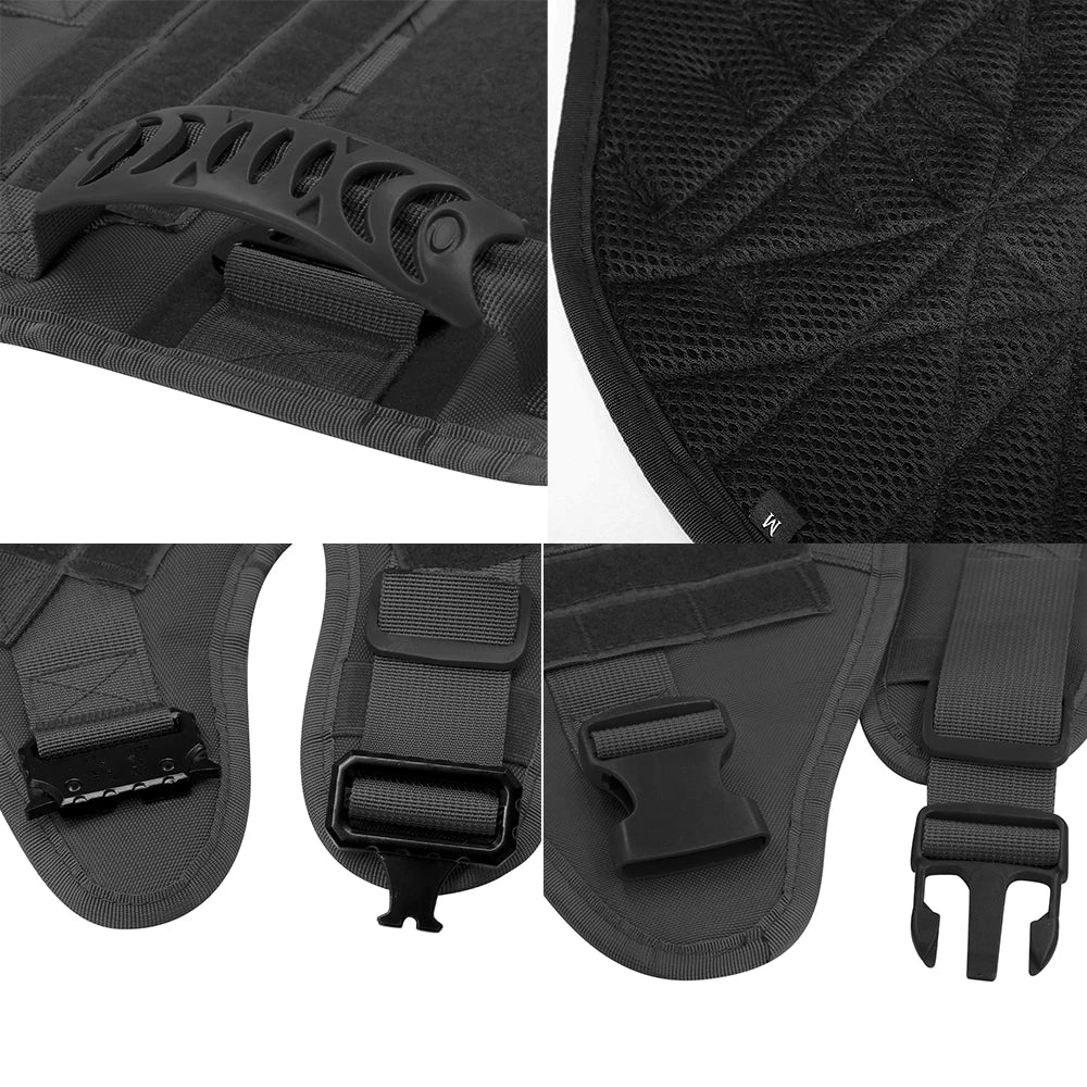 Harnais MOLLE avec Collier et Laisse pour Berger Allemand