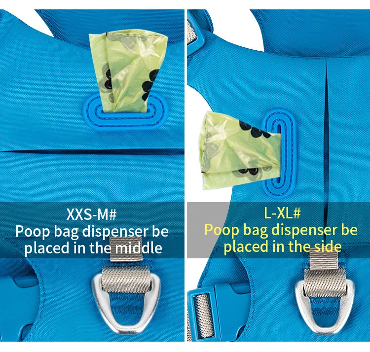 Harnais Sangle Nylon Réfléchissante pour Petit et Moyen Chien
